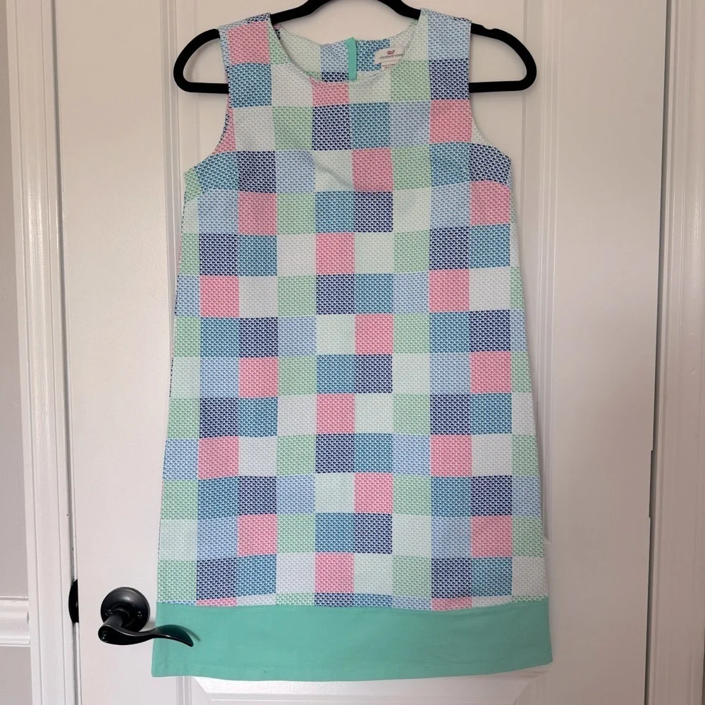 Vineyard Vines Girls/Womens Colorblock Whale Mini Dress
